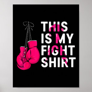 Poster C'Est Ma Lutte Contre Le Cancer Du Sein Boîte À Cr