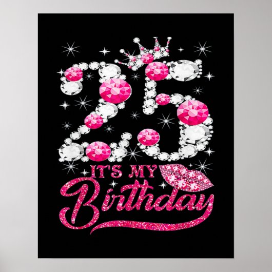 Poster C'est ma reine de 25 ans (Devant)