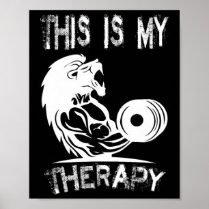 Poster C'Est Ma Thérapie Bodybuilding Gym