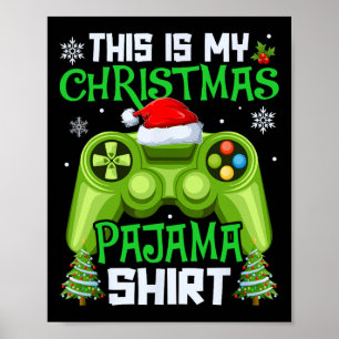 Poster C'est ma vidéo de jeu de Noël pour hommes