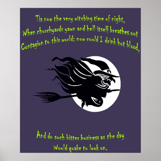 Poster C'est maintenant l'heure des sorcières de nuit Sha (Devant)