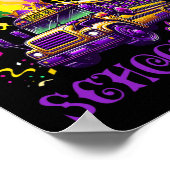 Poster C'est Mardi Gras School Bus Driver Team Costume Ma (Coin)