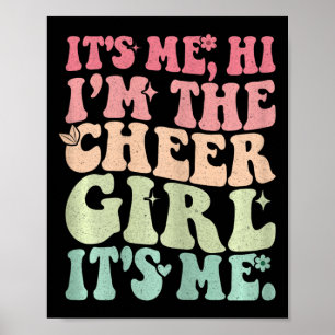 Poster C'est moi, salut, je suis la fille pom-pom girls a