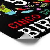 Poster C'est mon 5e anniversaire Cinco De Mayo Mustache E (Coin)