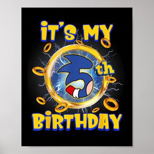 Poster C'est mon 5e anniversaire de la famille des garçon (Devant)