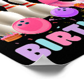 Poster C'est mon 6 anniversaire Bowling 6e anniversaire A (Coin)