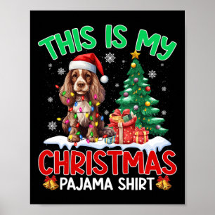 Poster C'Est Mon Amoureux des chiens De Noël Pajama Er Es
