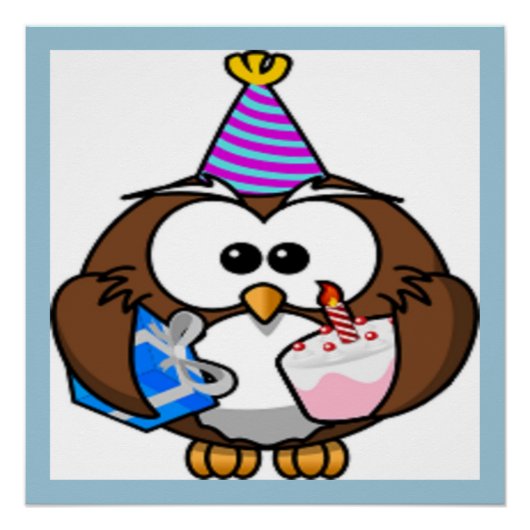 POSTER "C'EST MON ANNIVERSAIRE" (Devant)