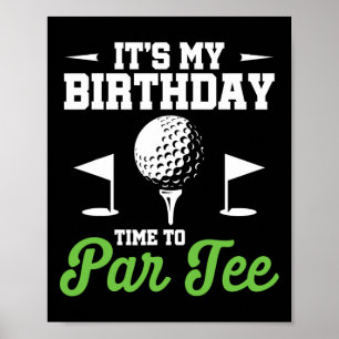 Poster C'est mon anniversaire, c'est l'heure de la fête d