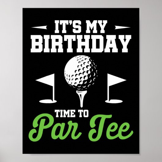 Poster C'est mon anniversaire, c'est l'heure de la fête d (Devant)