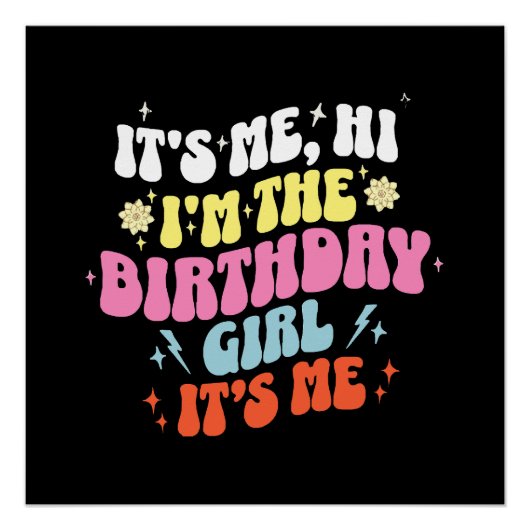 Poster C'est mon anniversaire les filles (Devant)