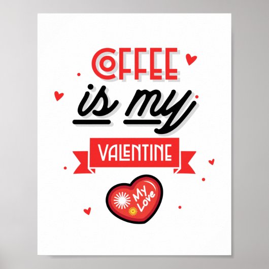 Poster C'est mon café, Saint-Valentin (Devant)