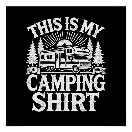 Poster C'est Mon Camping Drôle Camper (Devant)