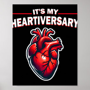 Poster C'est mon coeur de sensibilisation à l'AVC Maladie