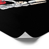 Poster C'Est Mon Coeur - Squelette Mains Coeurs (Coin)