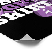 Poster C'est mon combat Alzheimer Fighter Support fort (Coin)