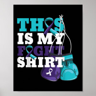 Poster C'Est Mon Combat Chemise Lutte Contre Le Suicide