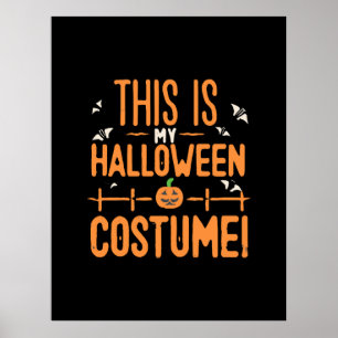 Poster C'est mon costume d'Halloween 