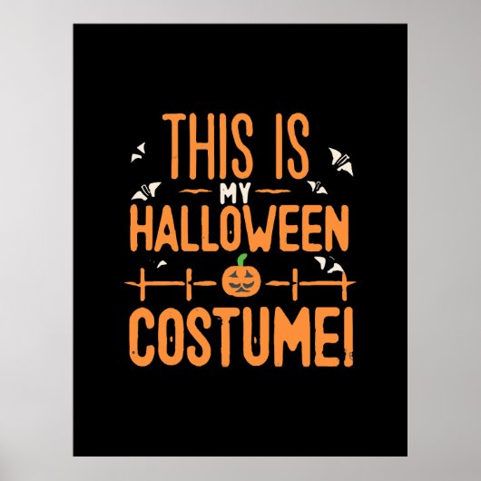 Poster C'est mon costume d'Halloween (Devant)