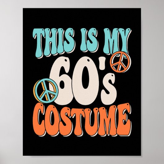 Poster C'Est Mon Costume Peace 60s Costume Costume Costum (Devant)
