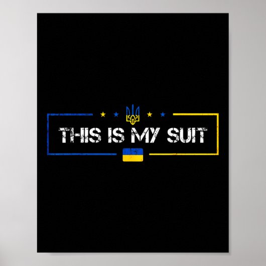Poster C'est mon costume Ukraine Ukrainien (Devant)