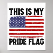 Poster C'Est Mon Drapeau De Fierté Drapeau US, 4 juillet (Devant)