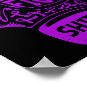 Poster C'Est Mon Gant De Ruban Violet De Fibromyalgie De (Coin)