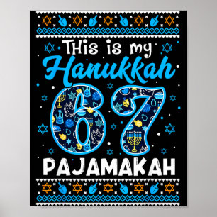 Poster C'est mon Hanukkah 67 Pajamakah pour le Christ jui