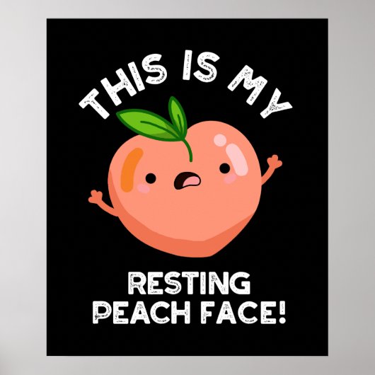 Poster C'Est Mon Jeu De Paix Repose Pun Face Dark BG (Devant)