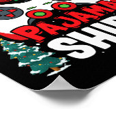 Poster C'Est Mon Jeu Vidéo Pajama De Noël Gamer Boys (Coin)