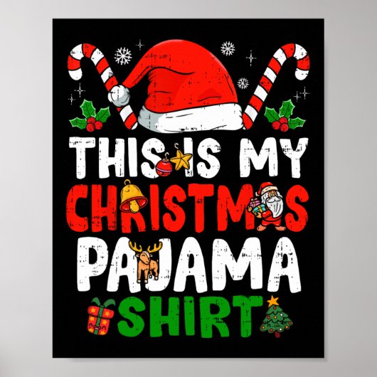 Poster C'Est Mon Jour De Noël En Pyjama (Devant)