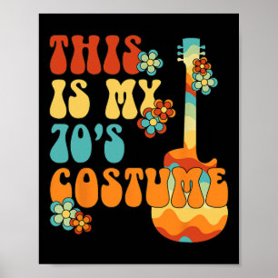 Poster C'Est Mon les années 70 Costume Amusant Paix Super