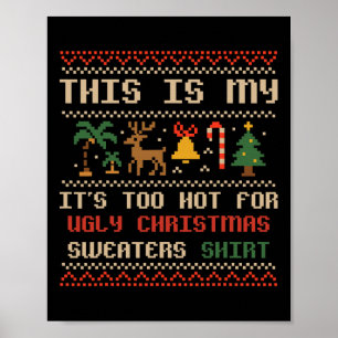 Poster C'est mon Noël en juillet Été Hawaïen Chris