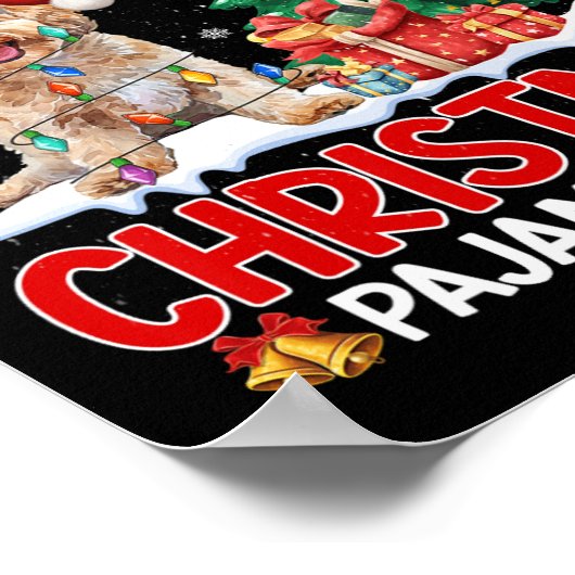 Poster C'Est Mon Noël Pajama Apoo Amoureux de les chiens (Coin)