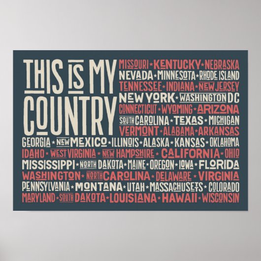 Poster C'est mon pays (Devant)