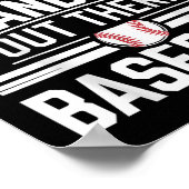 Poster C'Est Mon Petit-Fils De Baseball Citation De Vêtem (Coin)