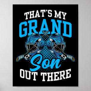 Poster C'est mon petit-fils là-bas Athlète de hockey sur