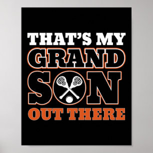 Poster C'est mon petit-fils là-bas en crosse pour grand-m