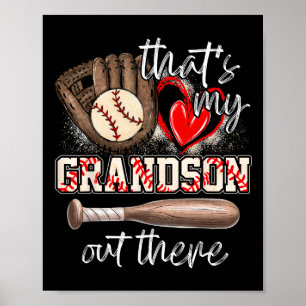 Poster C'est mon petit-fils qui donne du baseball aux fem