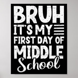 Poster C'est mon premier jour de collège Retour à l'école
