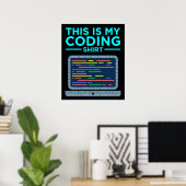 Poster C'Est Mon Programmeur De Programmation Informatiqu (Bureau à domicile)
