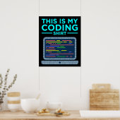 Poster C'Est Mon Programmeur De Programmation Informatiqu (Cuisine)