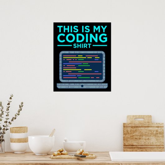 Poster C'Est Mon Programmeur De Programmation Informatiqu (Cuisine)