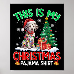 Poster C'Est Mon Pyjama De Noël Amoureux de les chiens Da