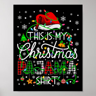 Poster C'Est Mon Pyjama De Noël Correspondant Famille Joy
