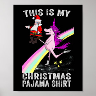 Poster C'est mon pyjama de Noël, Noël, Noël, la Père Noël