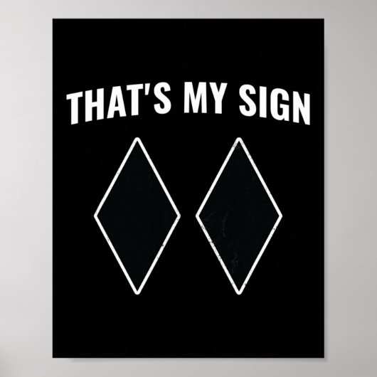 Poster C'est mon signe Snowboard Snow Mountain Skier Sk (Devant)