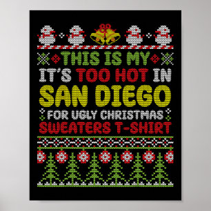 Poster C'est mon trop chaud à San Diego, laide Christma