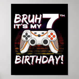 Poster C'est My 7th Birthday Video Game 7th Birthday Gami