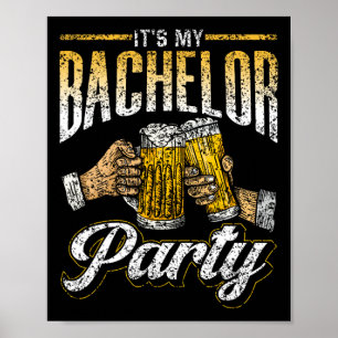 Poster C'est My Bachelor Party Bride Groom Team 1